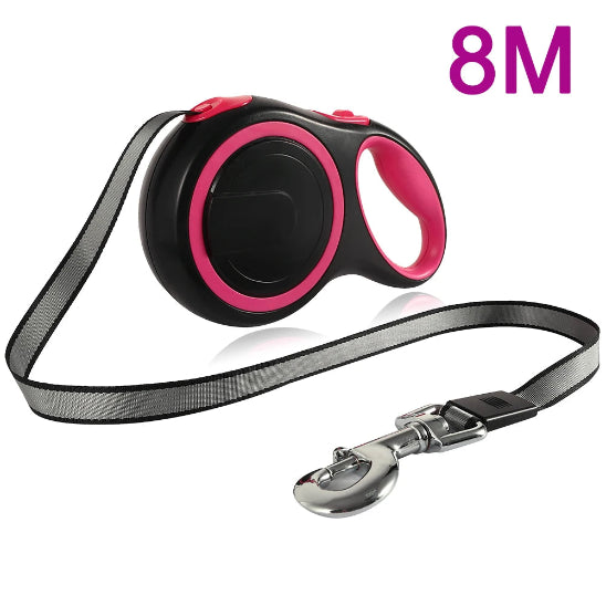 Laisse chien extensible 8 mètres de long