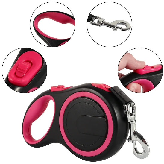 Laisse chien extensible 8 mètres durable et sécuritaire
