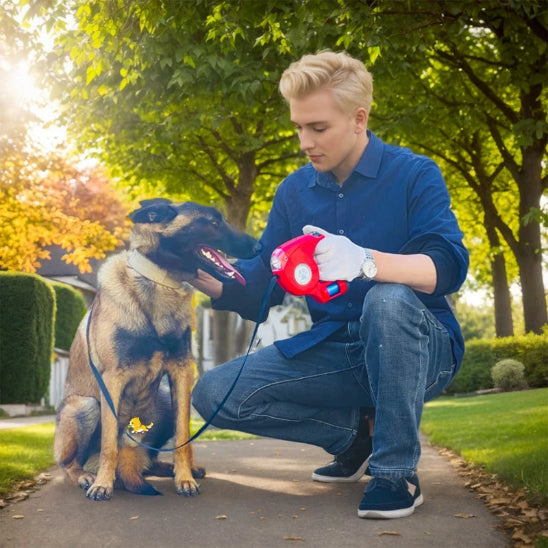 Laisse chien extensible Multifonctionnelle