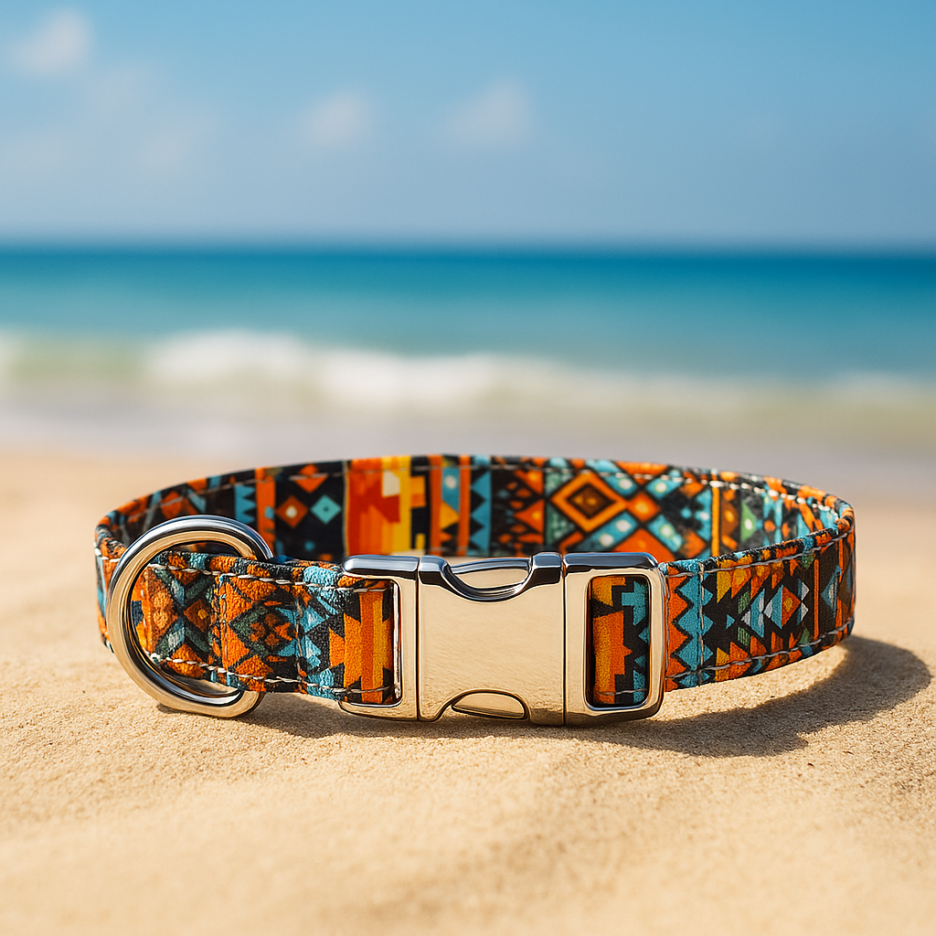 Collier pour chien gravé avec boucle en métal