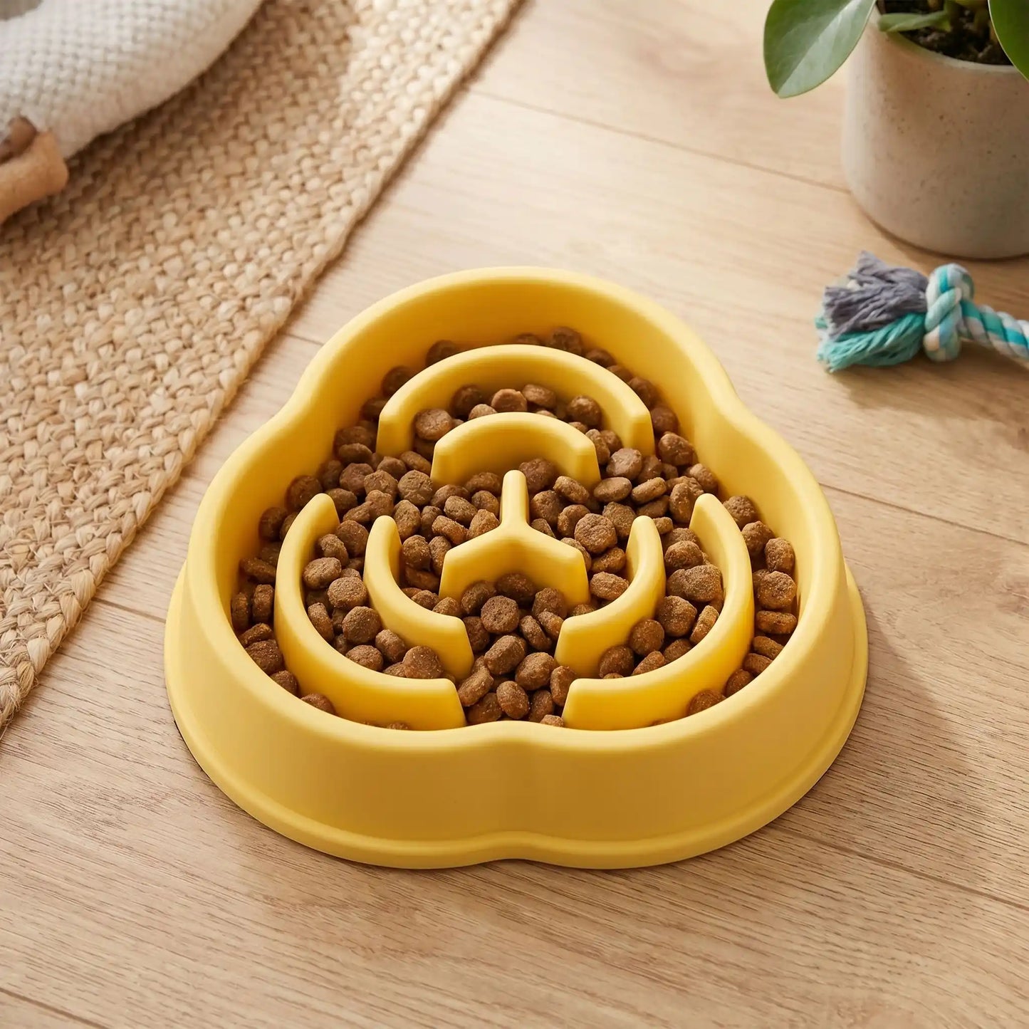 gamelle anti glouton pour petit chien avec base antidérapante