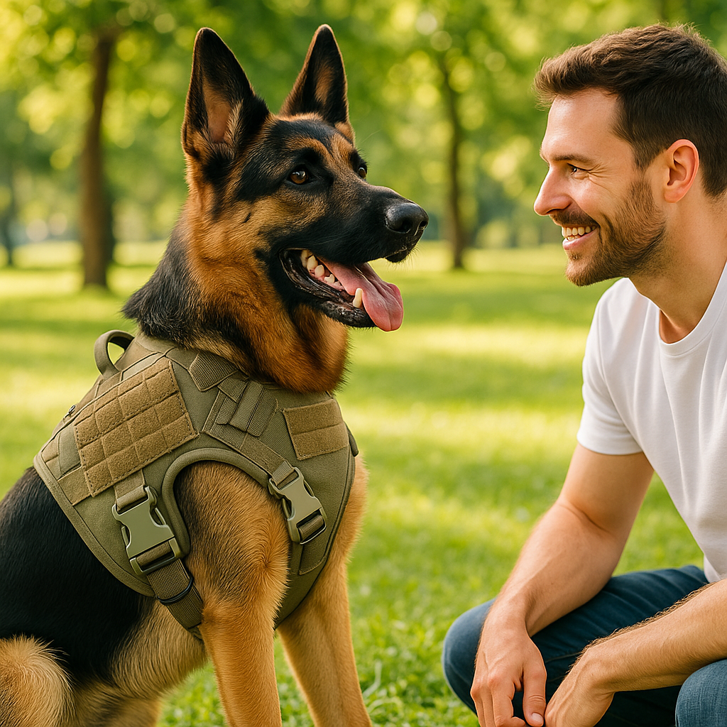 harnais de dressage chien avec double systĂšme d'attache