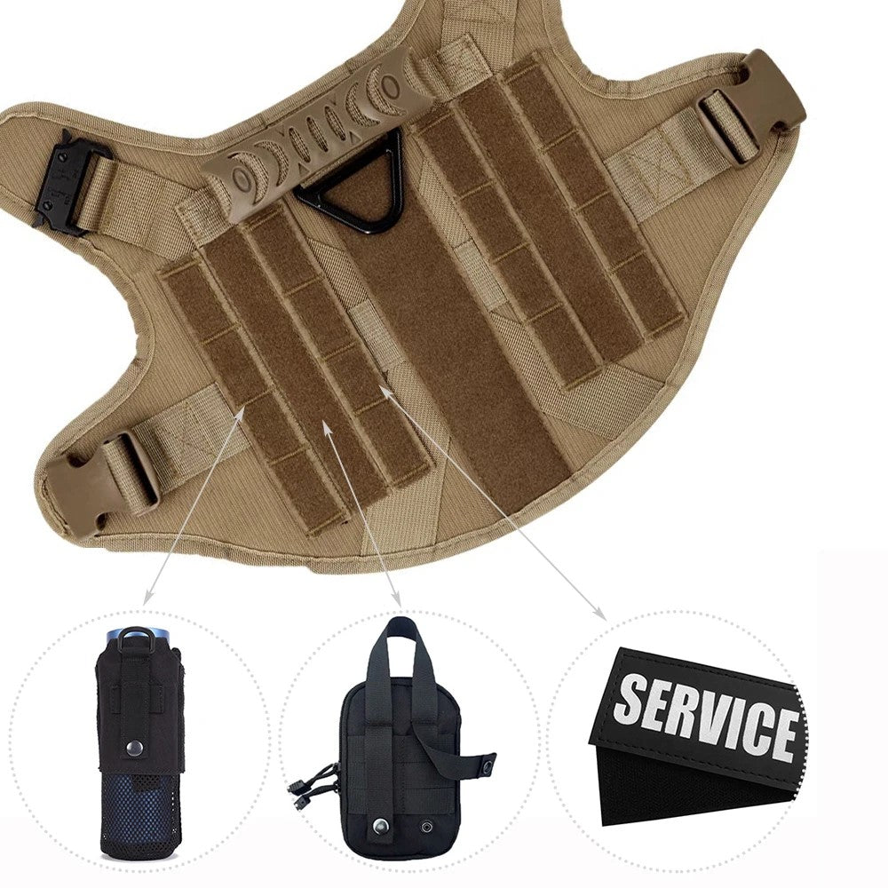 harnais de dressage chien fabriqué en nylon 1050D de qualité militaire