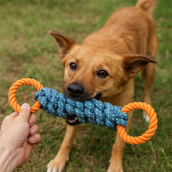jouet resistant chien | Corde Tressée Indestructible - Excursion Chien