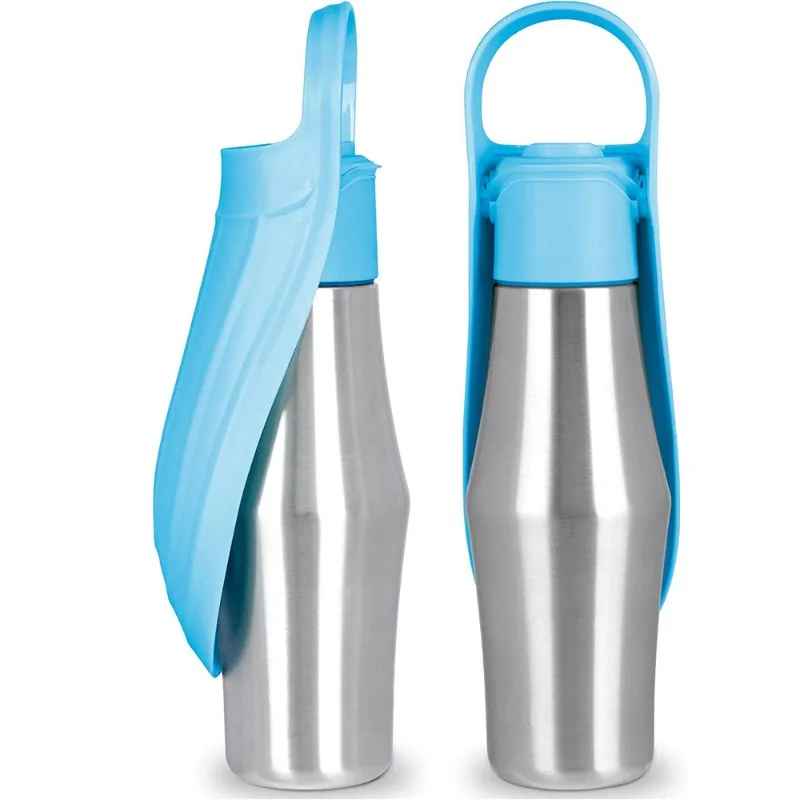 Gourde Randonnée Chien 750 ml en Acier Inoxydable - Excursion Chien