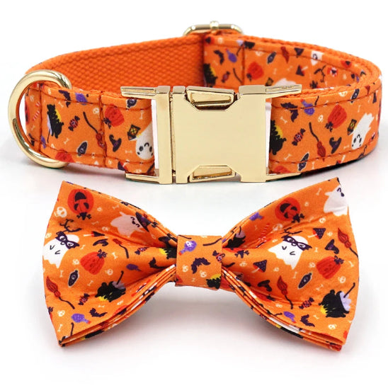 Collier chien personnalisé avec nœud papillon