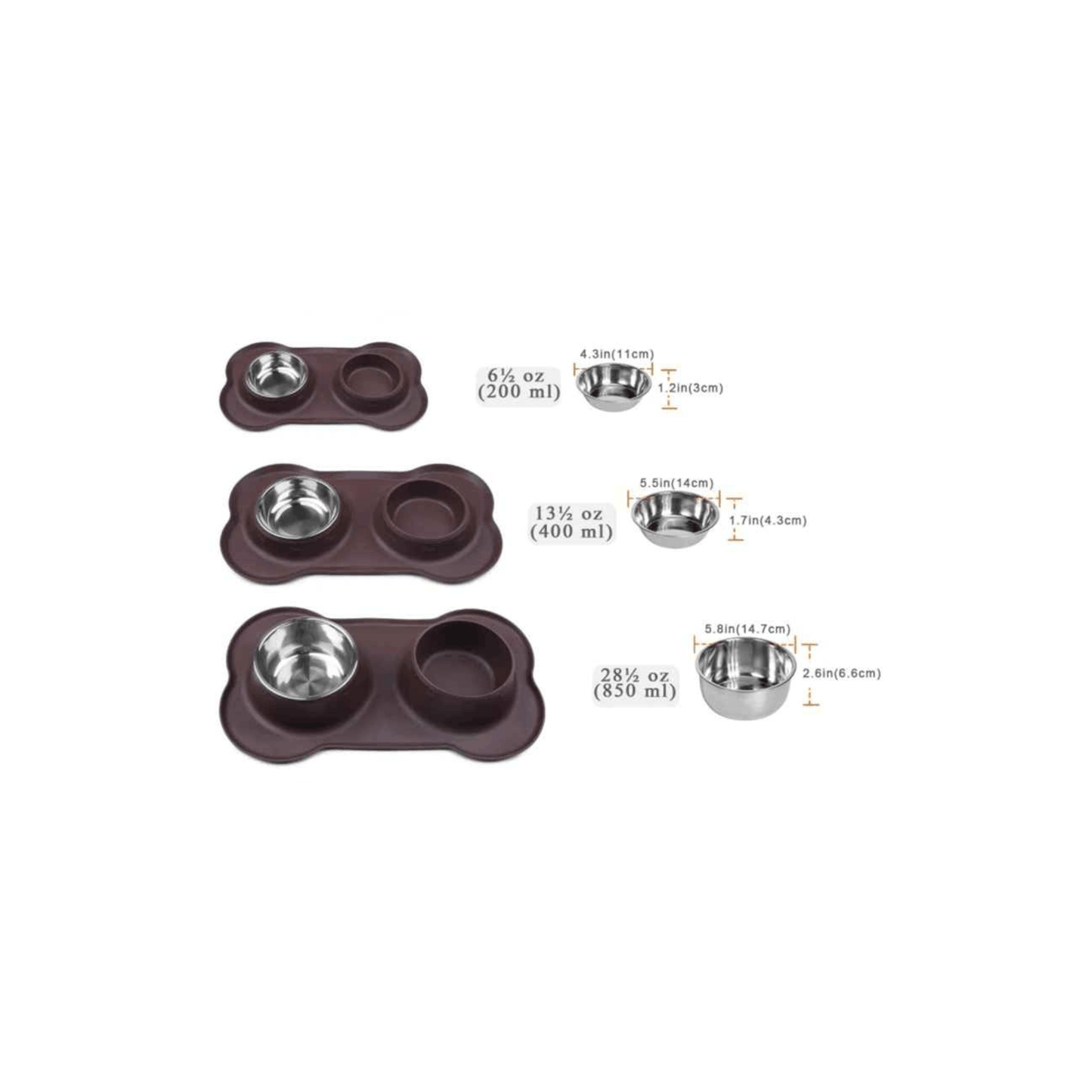 Accessoire repas pour chien en inox
