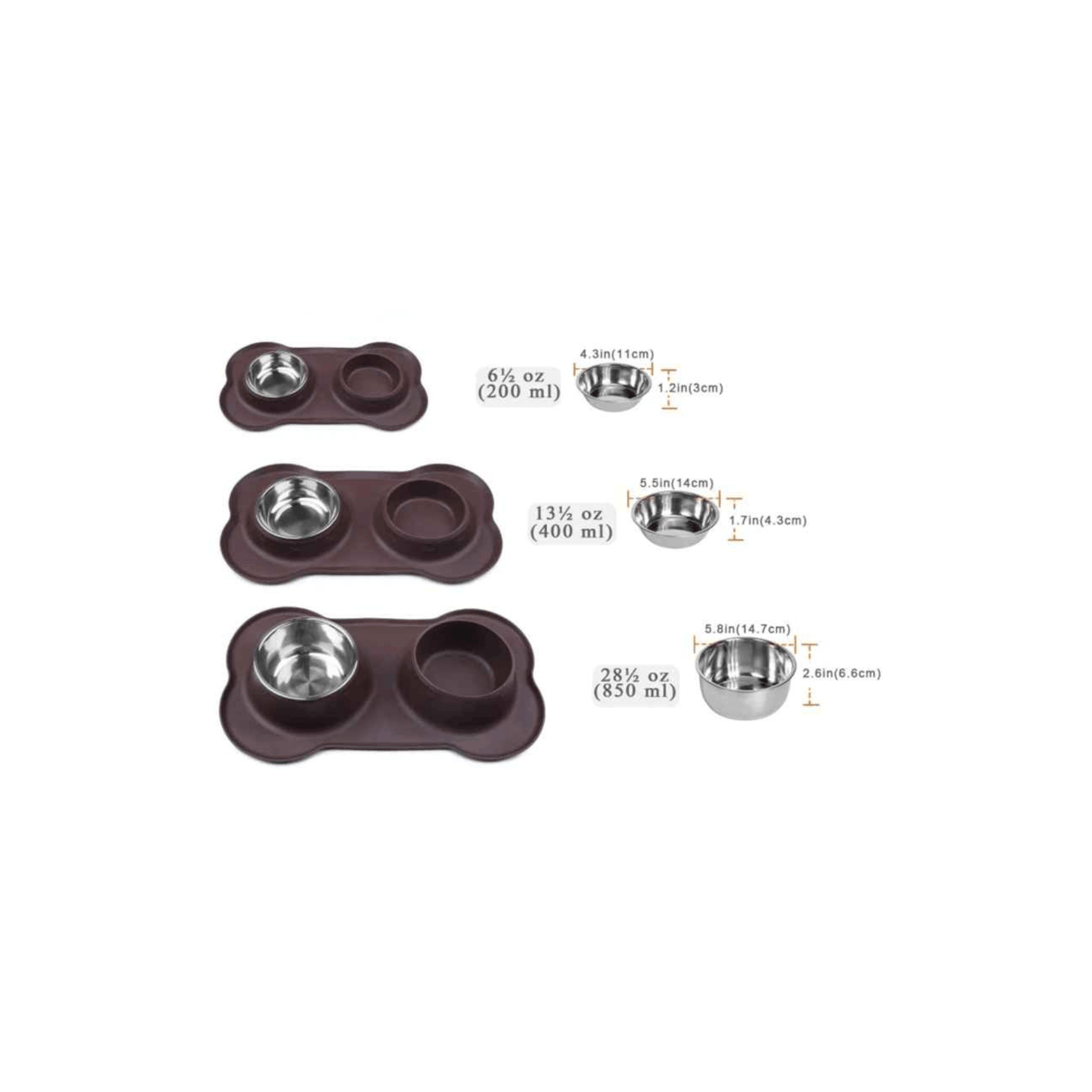 Accessoire repas pour chien en inox