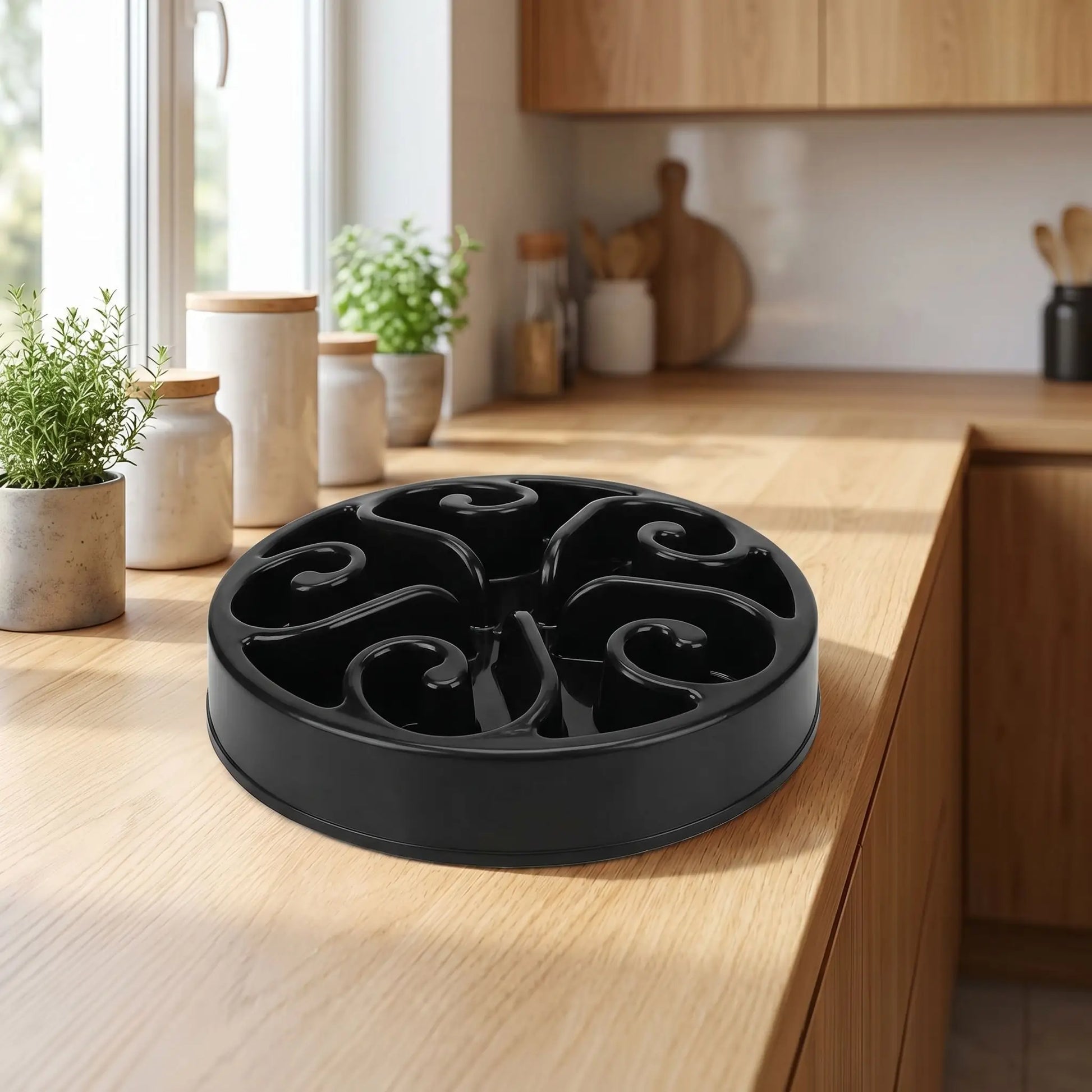 Gamelle interactive pour alimentation lente du chien