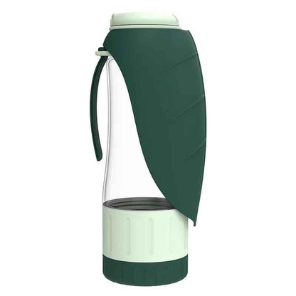 Gourde avec gamelle pour chien portable anti-fuite