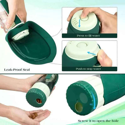 Gourde pour chien avec système de distribution d'eau