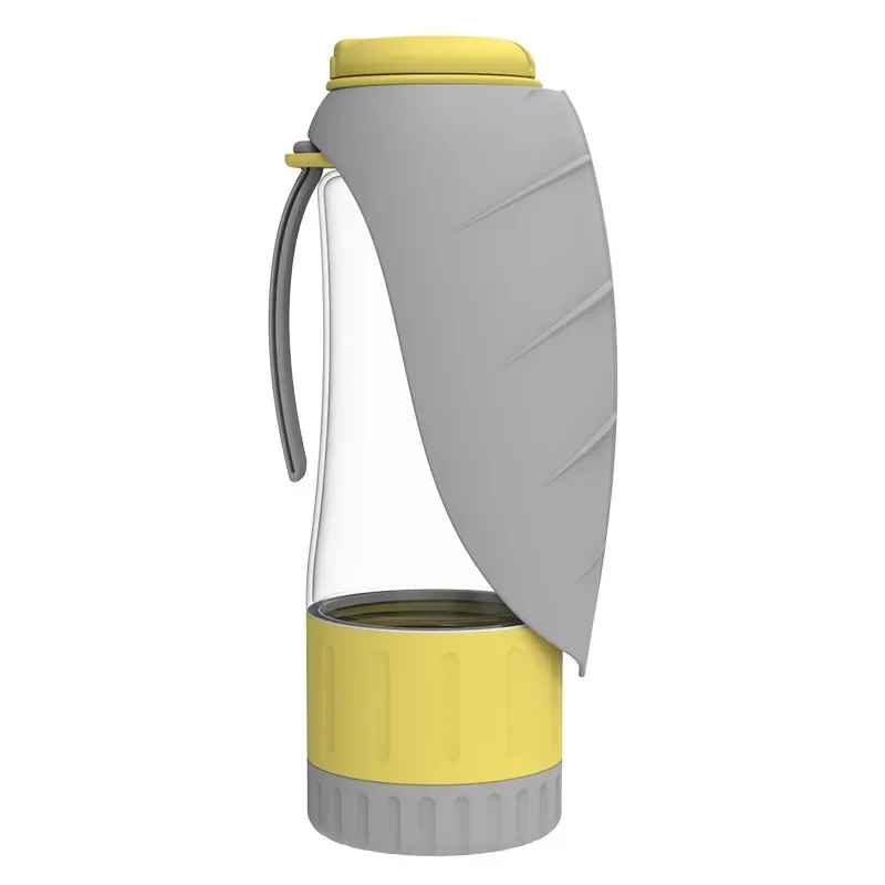 Gourde portable pour chien gris