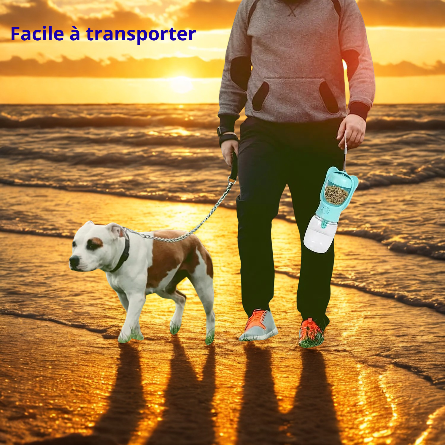 Gourde pour chien facile à transporter