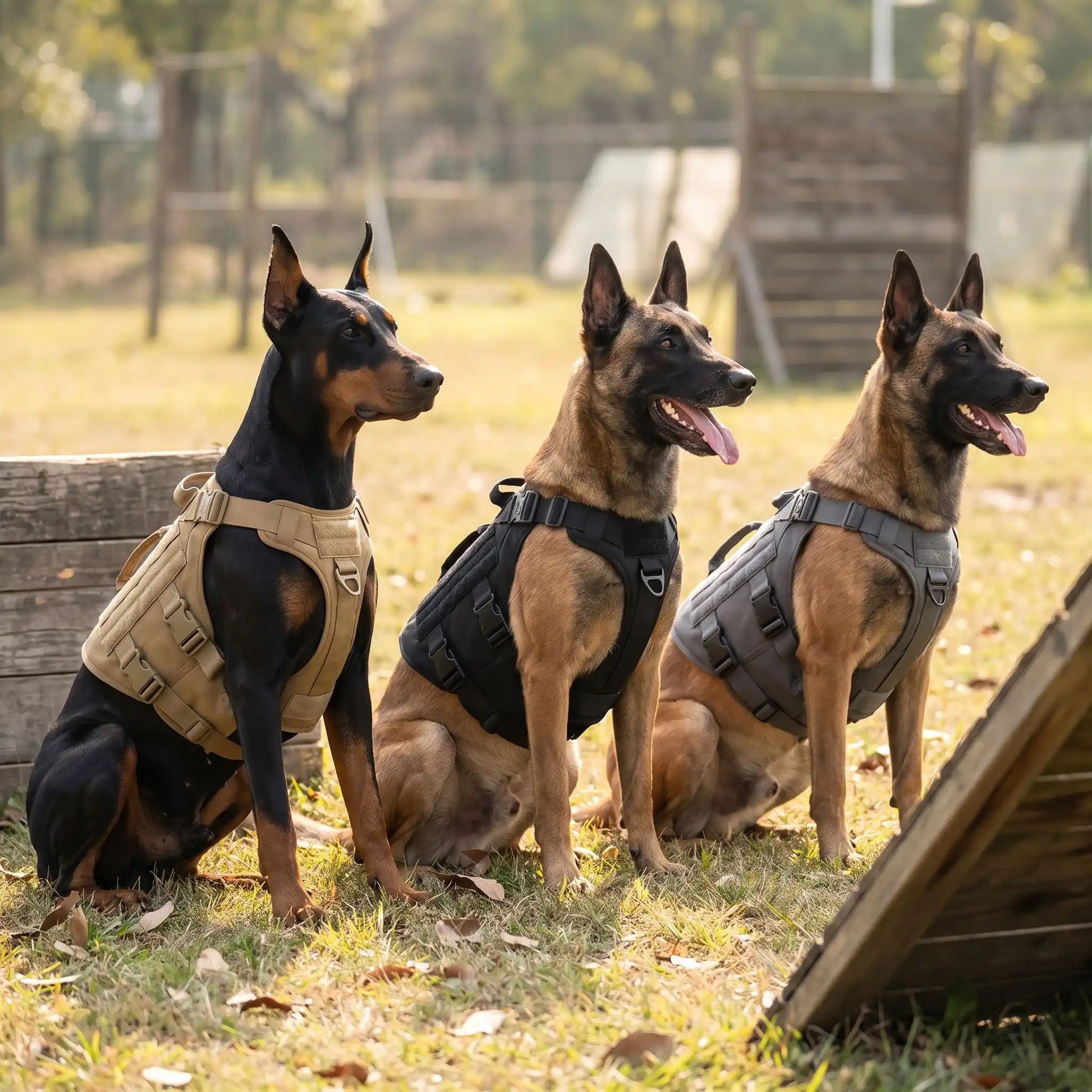Harnais chien militaire adaptable