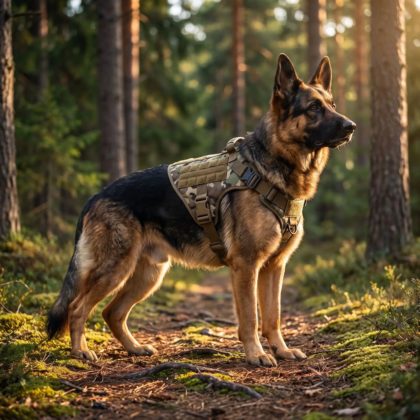 Harnais chien militaire résistant