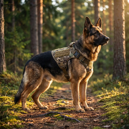 Harnais chien militaire résistant