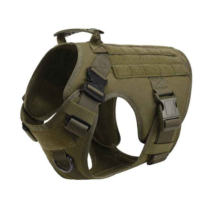 Harnais chien militaire vert