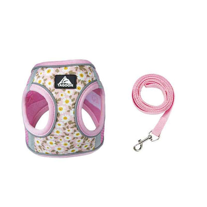 Harnais chien petite taille rose