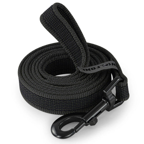 Laisse pour chiens en soi noir