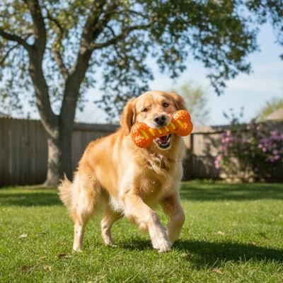 Os en plastique pour chien en coloris vifs