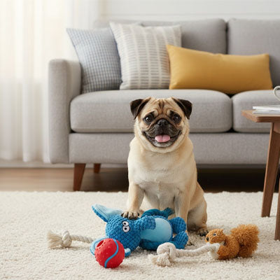 Peluche Chien durable et résistante 