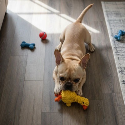 Peluche Chien qui stimule l'intelligence canine