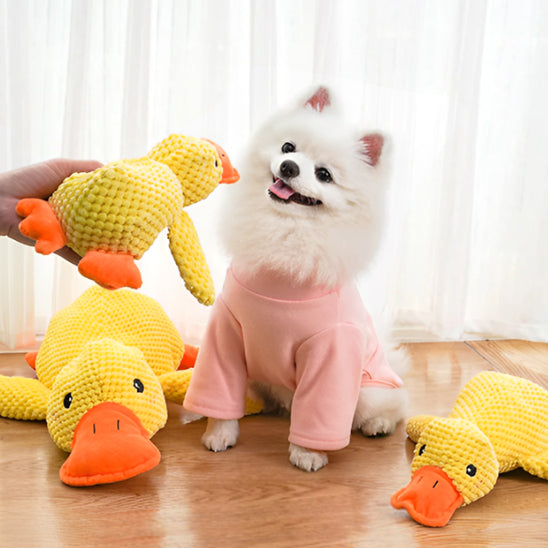 Peluche chien canard