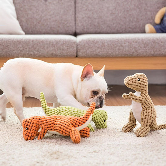 Peluche pour chiens Dinosaure interactive