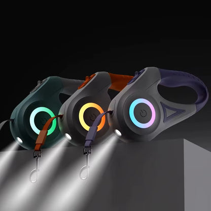 Laisse rétractable pour chien | LED