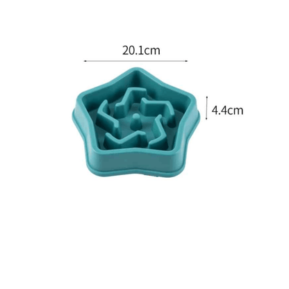 Gamelle Anti-Glouton Étoile pour Chien | Alimentation Lente, Digestion Optimisée et Stimulation Mentale