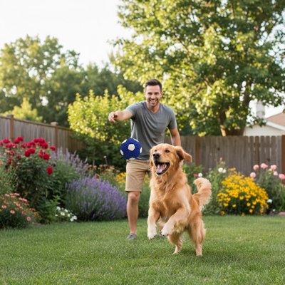 Balle Chien adaptée à tous les terrains
