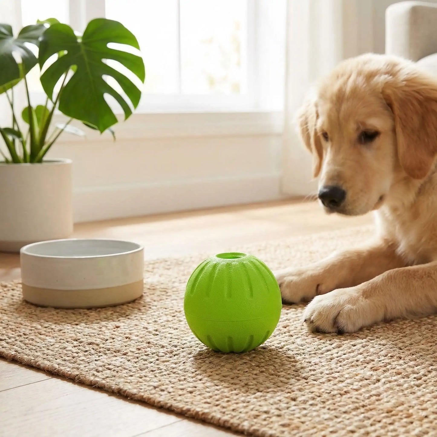 balle chien caoutchouc qui renforce votre lien unique