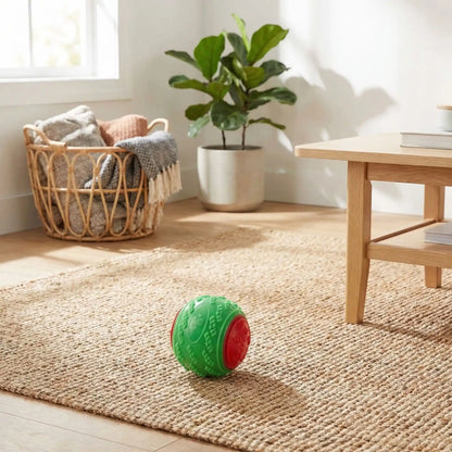 balle en caoutchouc pour chien vert