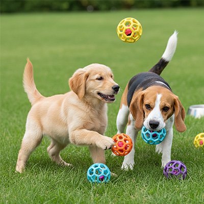 Balle pour chien idéale pour entrainer les chiots