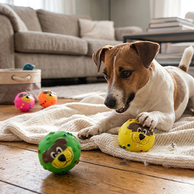balle pour chien indestructible qui éveille l'instinct de l'animal