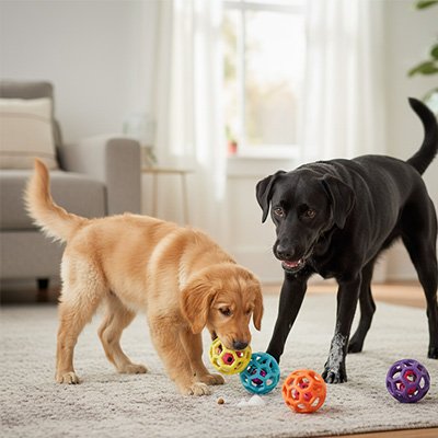 Balle pour chien qui reduit l'axiété et le stress chez l'animal