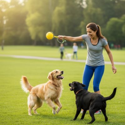 balle chien caoutchouc | Ultra - résistante avec corde - Excursion Chien