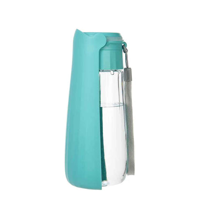 Bouteille d'eau portable pour chien vert