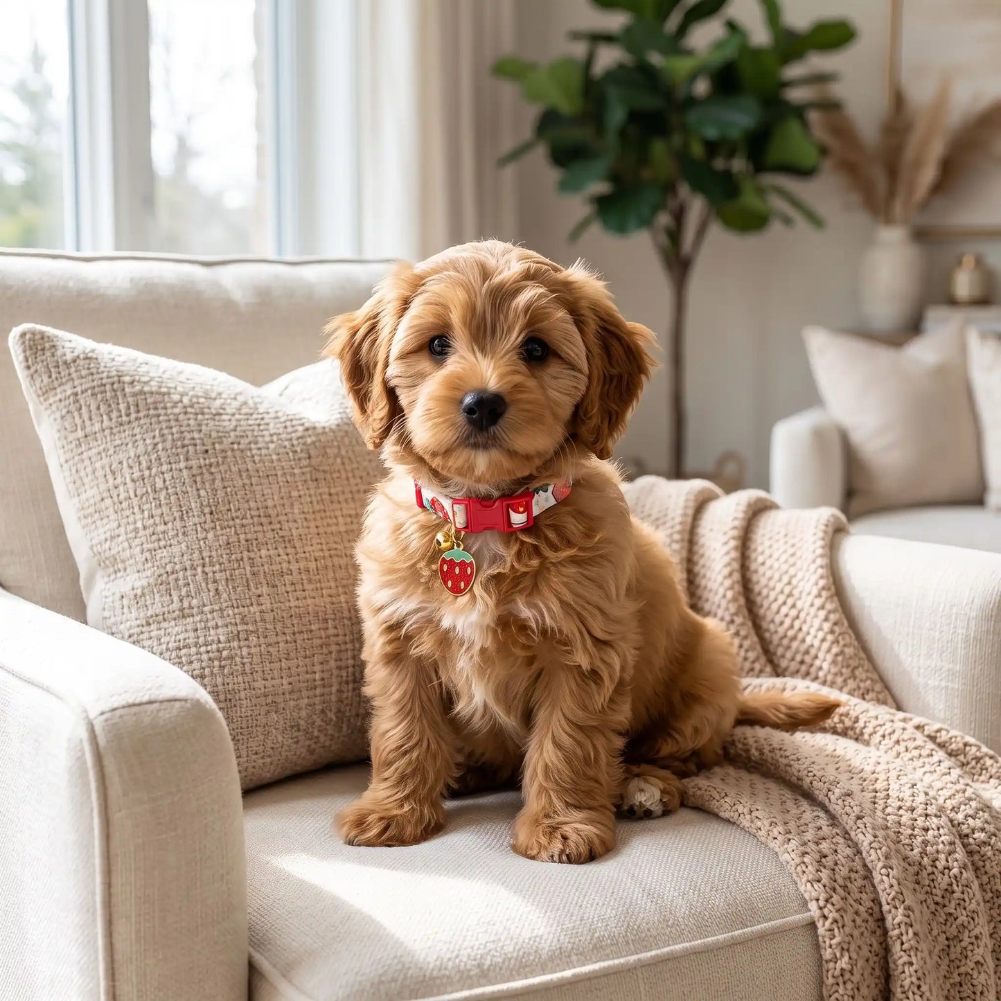  collier chiot mignon