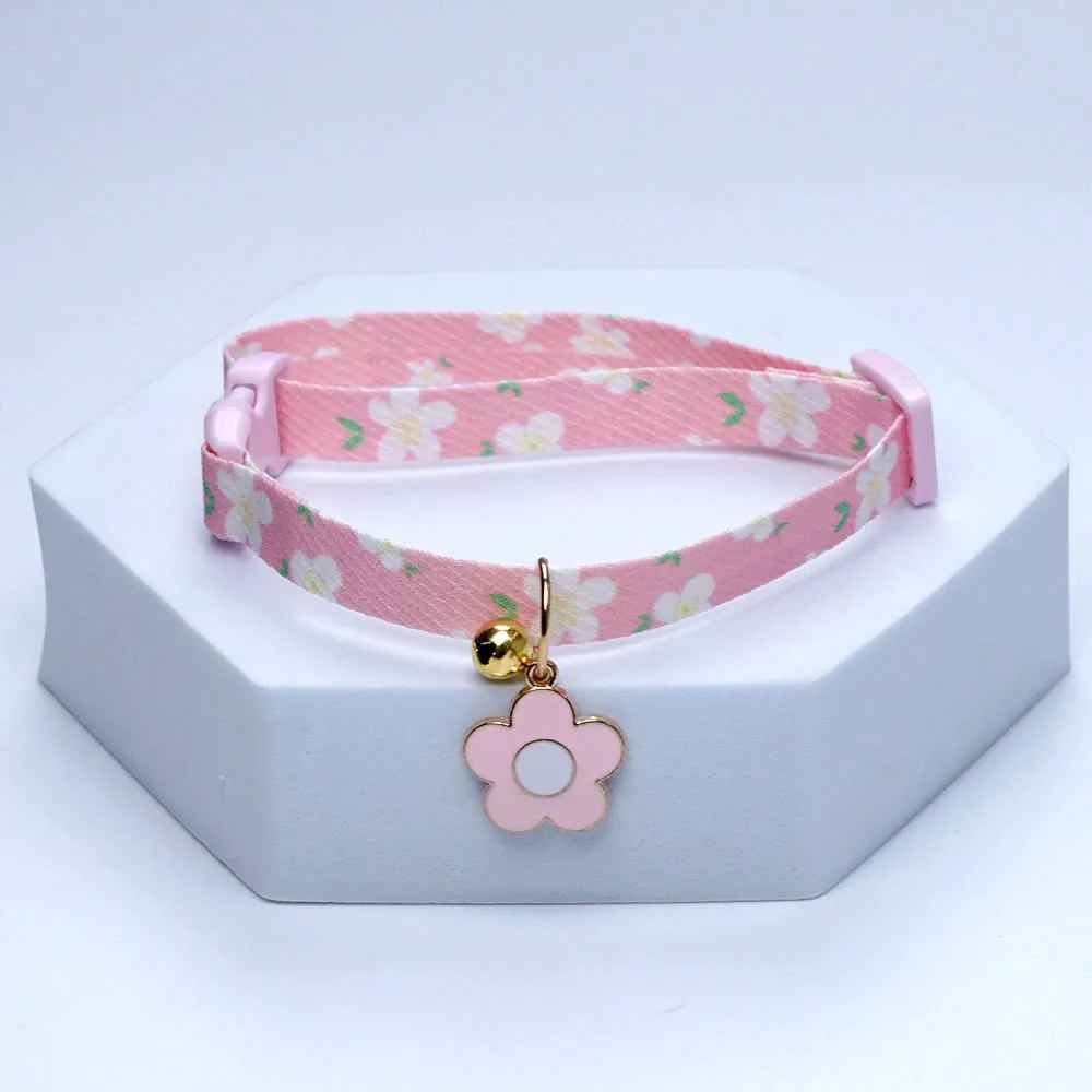  collier chiot rose