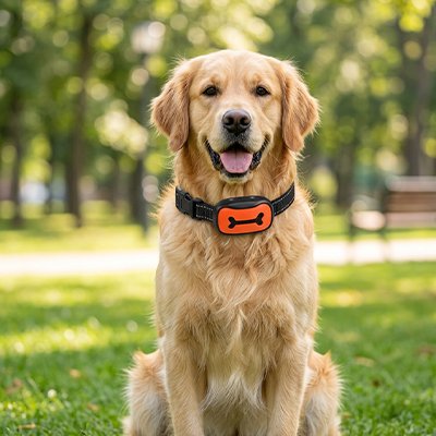 Collier de dressage pour Chien avec boîtier léger qui ne gêne pas les mouvements du chien au quotidien