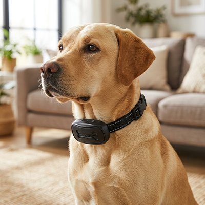 Collier de dressage pour Chien avec système de fixation sécurisé qui permet un maintien optimal du dispositif même lors d'activités intenses