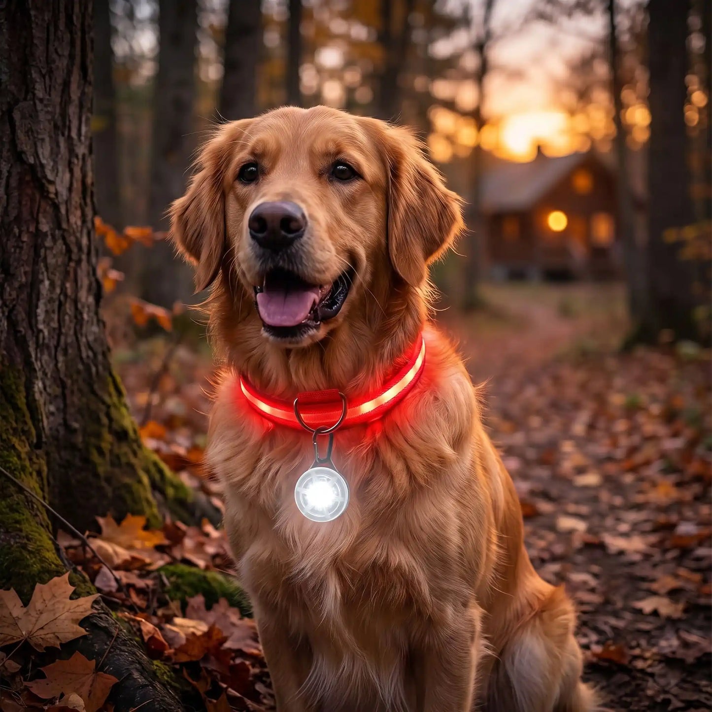 collier fluo pour chien confortable