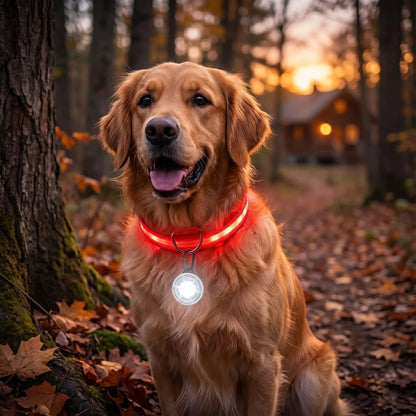 collier fluo pour chien confortable