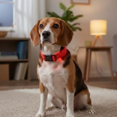 Collier lumineux pour Chien légère qui Ne gêne pas les mouvements naturels du chien pendant ses activités