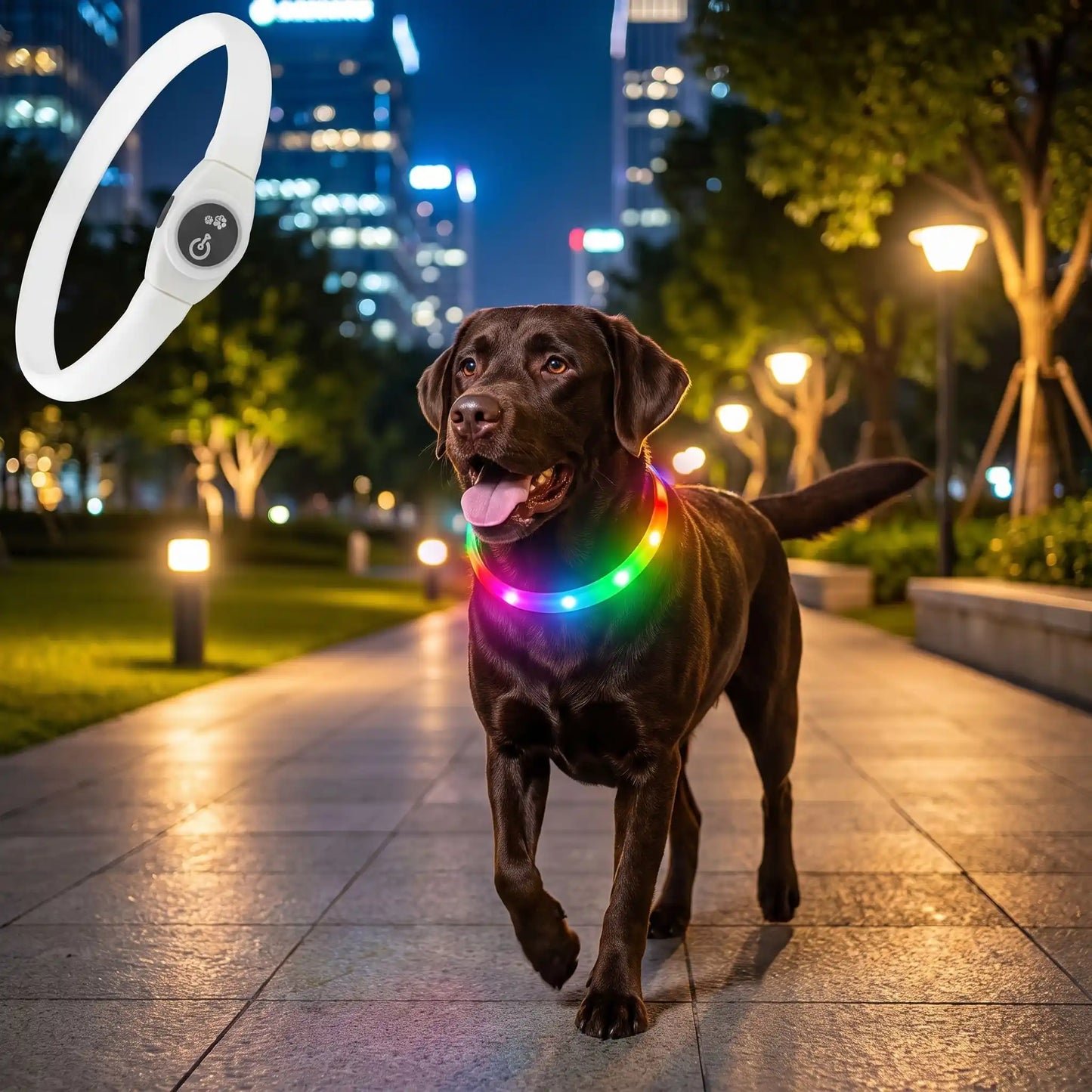 collier lumineux pour chien