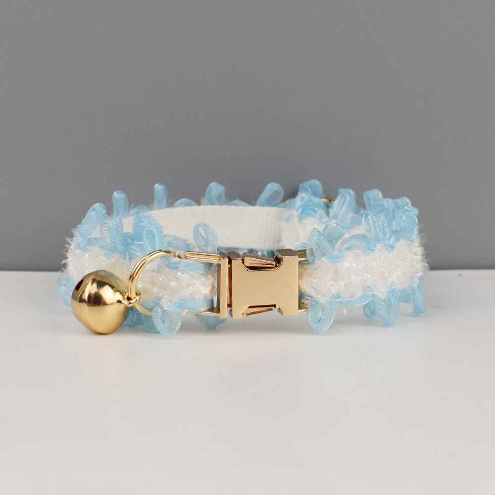  collier pour chien personnalisé bleu