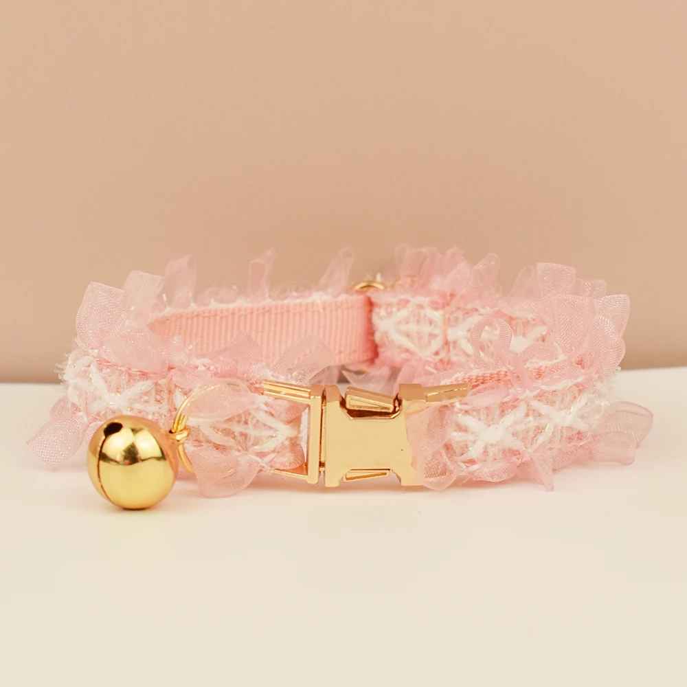  collier pour chien personnalisé rose