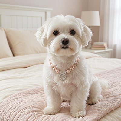 Collier pour chiot qui sublime l'apparence de votre animal lors de sorties ou séances photo