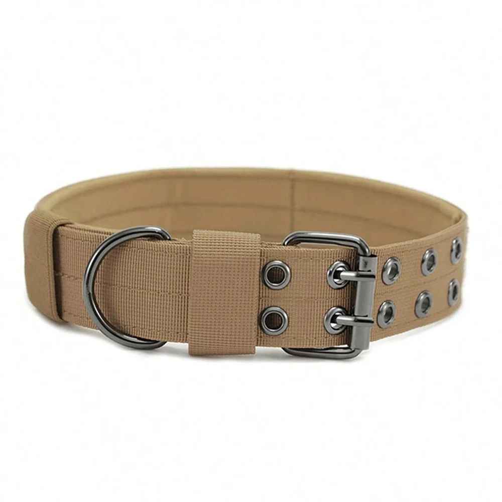 collier pour grand chien kaki